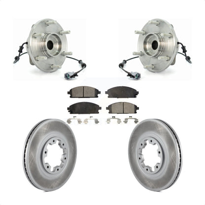 Hub Bearing Coated Brake Rotor Pad Front Kit For 2004 Nissan Pathfinder To 07 04