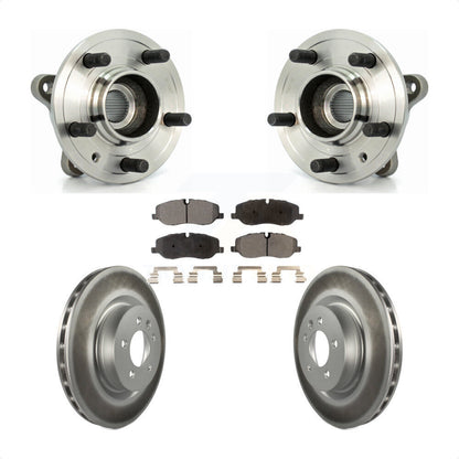Hub Bearing Assembly Coated Brake Rotor Pad Front Kit For Land Rover Range Sport