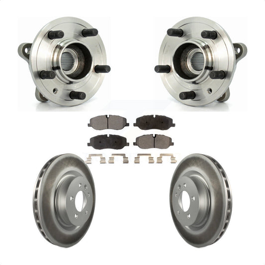 Hub Bearing Assembly Coated Brake Rotor Pad Front Kit For Land Rover Range Sport