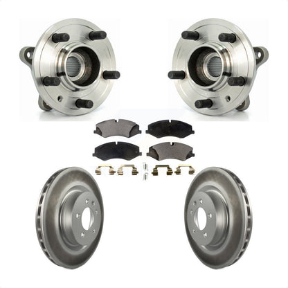 Hub Bearing Coated Disc Brake Rotor Pad Front Kit For Land Rover Range Sport LR4