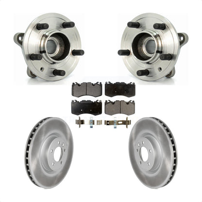 Hub Bearing Assembly Coated Brake Rotor Pad Front Kit For Land Rover Range Sport
