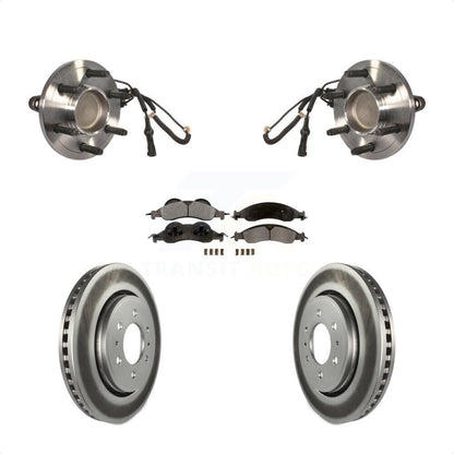 Hub Bearing Coat Brake Rotor Pad Front Kit For Ford Expedition Lincoln Navigator