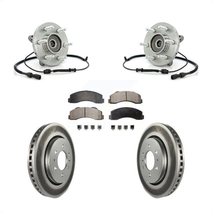 Hub Bearing Coat Brake Rotor Pad Front Kit For Ford Expedition Lincoln Navigator