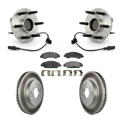 Hub Bearing Coat Brake Rotor Pads Front Kit For Chevrolet Avalanche GMC Tahoe XL