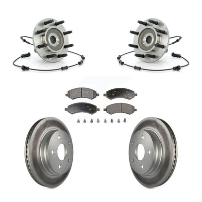 Hub Bearing Coat Brake Rotor Pads Front Kit For Dodge Ram 1500 With 8 Lug Wheels