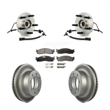 Hub Bearing Coat Brake Rotor Pads Front Kit For Dodge Ram 1500 With 5 Lug Wheels