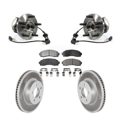 Hub Bearing Coated Brake Rotor And Pad Front Kit For Ford Ranger Mazda B4000 4WD