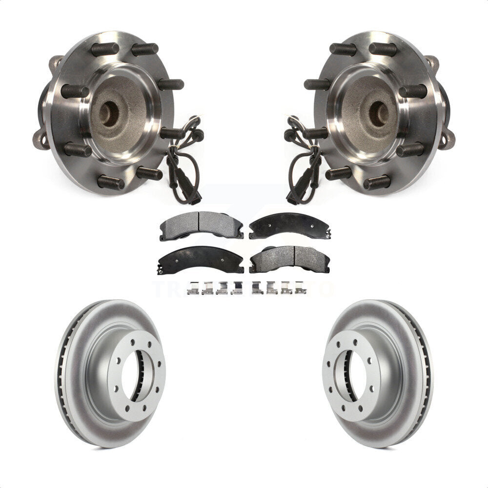 Hub Bearing Coated Brake Rotor And Pad Front Kit For Nissan NV2500 NV3500 NV1500