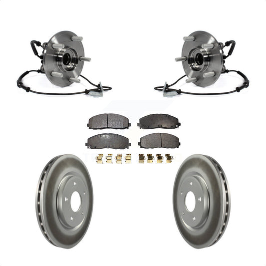 Hub Bearing Coat Brake Rotor Pad Front Kit For Dodge Grand Caravan Chrysler Town