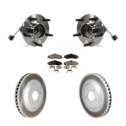 Hub Bearing Coated Brake Rotor Pad Front Kit For Chevrolet Corvette Cadillac XLR