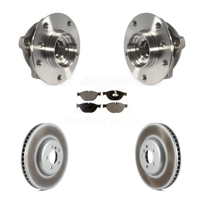Hub Bearing Coated Brake Rotor & Pad Front Kit For BMW 750i xDrive 750Li 550i GT