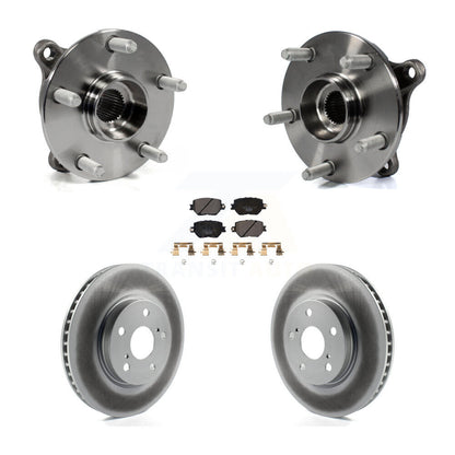 Hub Bearing Assembly Coated Disc Brake Rotors And Pads Front Kit For Lexus IS250