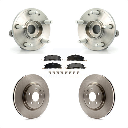 Hub Bearing Brake Rotor & Pad Front Kit For Ford Explorer With Heavy Duty Brakes