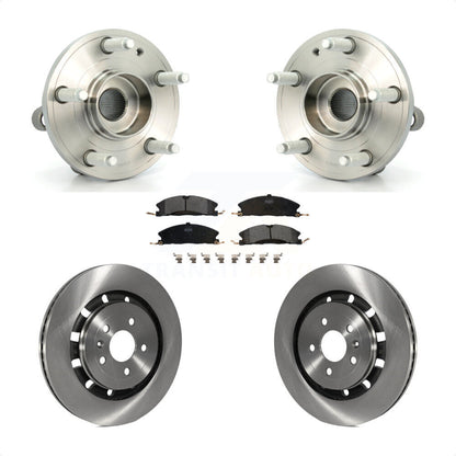 Hub Bearing Disc Brake Rotor Pads Front Kit For Ford Explorer Police Interceptor