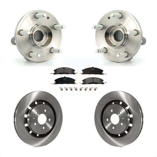 Hub Bearing Disc Brake Rotor Pads Front Kit For Ford Explorer Police Interceptor