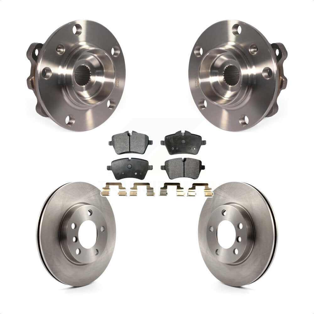Hub Bearing Disc Brake Rotor & Pads Front Kit For Mini Cooper Countryman Paceman
