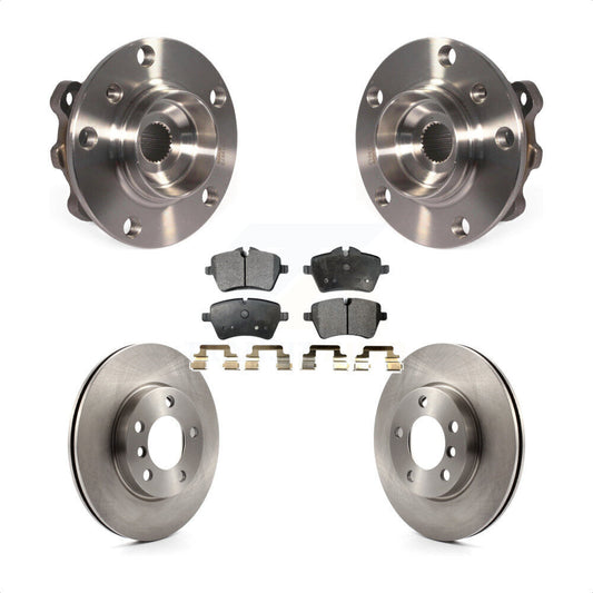 Hub Bearing Disc Brake Rotor & Pads Front Kit For Mini Cooper Countryman Paceman