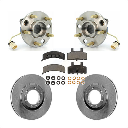 Hub Bearing Brake Rotor Pads Front Kit For Cadillac DeVille Fleetwood 60 Special