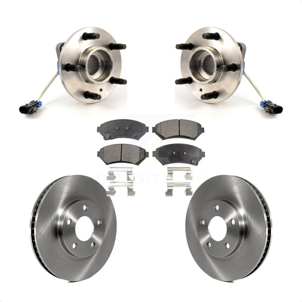 Hub Bearing Brake Rotor & Pad Front Kit For Chevrolet Impala Buick LeSabre Monte