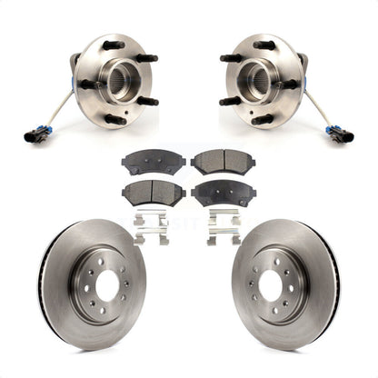 Hub Bearing Assembly Disc Brake Rotor & Pads Front Kit For 2003 Cadillac Seville