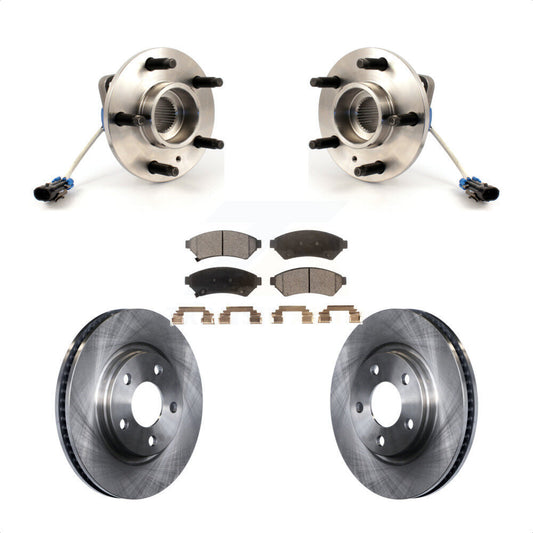 Hub Bearing Disc Brake Rotor Pad Front Kit For Buick Pontiac LaCrosse Grand Prix
