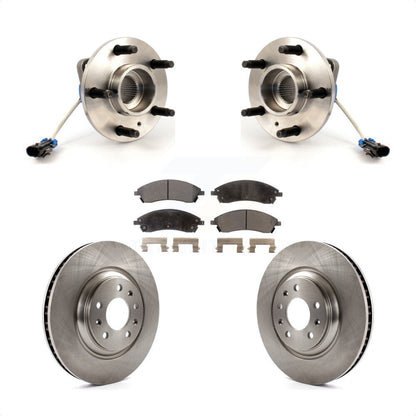 Hub Bearing Disc Brake Rotor Pads Front Kit For 2004-2005 Pontiac Bonneville GXP