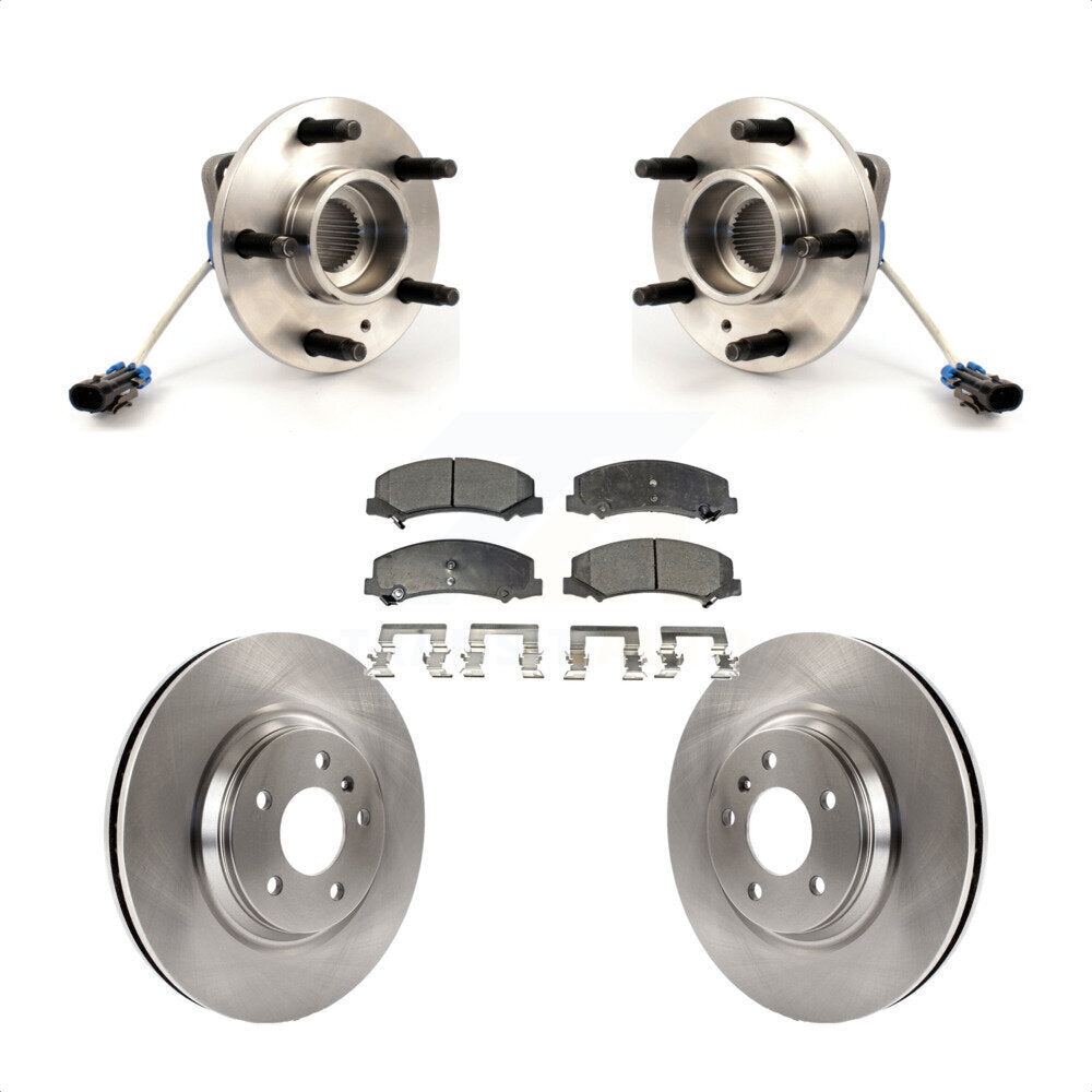 Hub Bearing Brake Rotor Pads Front Kit For Buick Lucerne Chevrolet Impala Allure