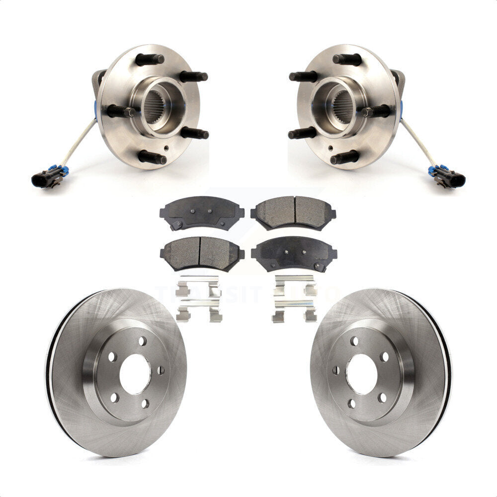 Hub Bearing Brake Rotor & Pad Front Kit For Chevrolet Impala Buick LeSabre Monte