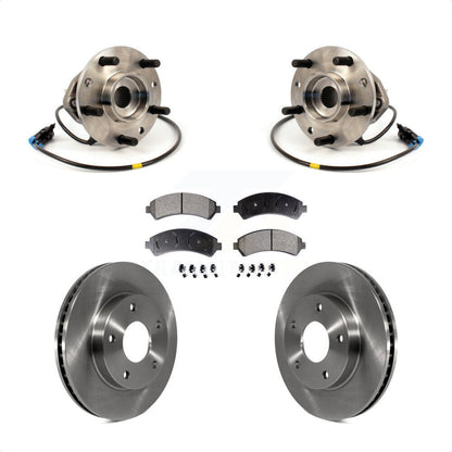 Hub Bearing Brake Rotor Pads Front Kit For Chevrolet GMC Blazer S10 Jimmy Sonoma
