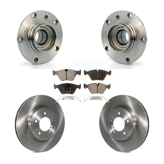 Hub Bearing Assembly Disc Brake Rotors And Pads Front Kit For BMW 330Ci Z4 330i