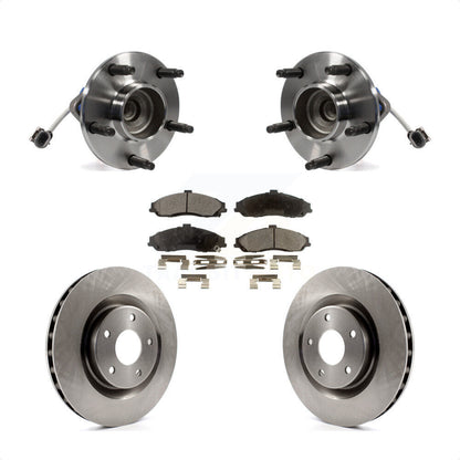 Hub Bearing Disc Brake Rotor & Pad Front Kit For Chevrolet Corvette Cadillac XLR