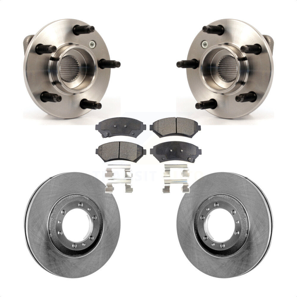 Hub Bearing Brake Rotor Pads Front Kit For Pontiac Montana Buick Century Venture