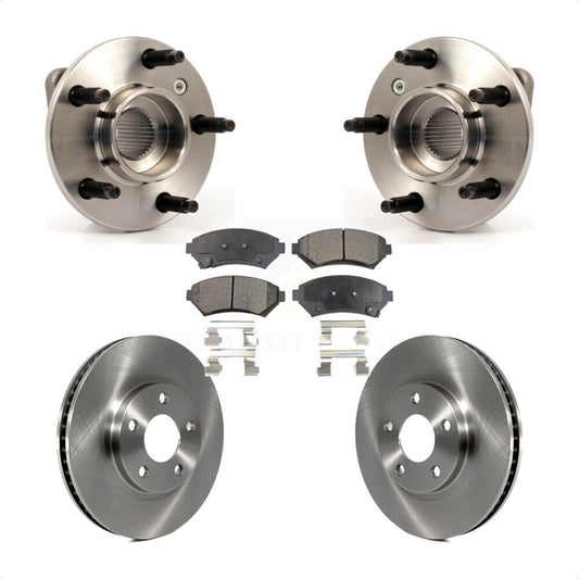 Hub Bearing Brake Rotor & Pad Front Kit For Chevrolet Impala Monte Carlo Non-ABS