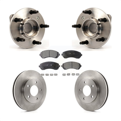Hub Bearing Disc Brake Rotor & Pads Front Kit For Buick Rendezvous Pontiac Aztek