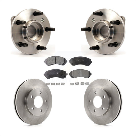 Hub Bearing Disc Brake Rotor & Pads Front Kit For Buick Rendezvous Pontiac Aztek