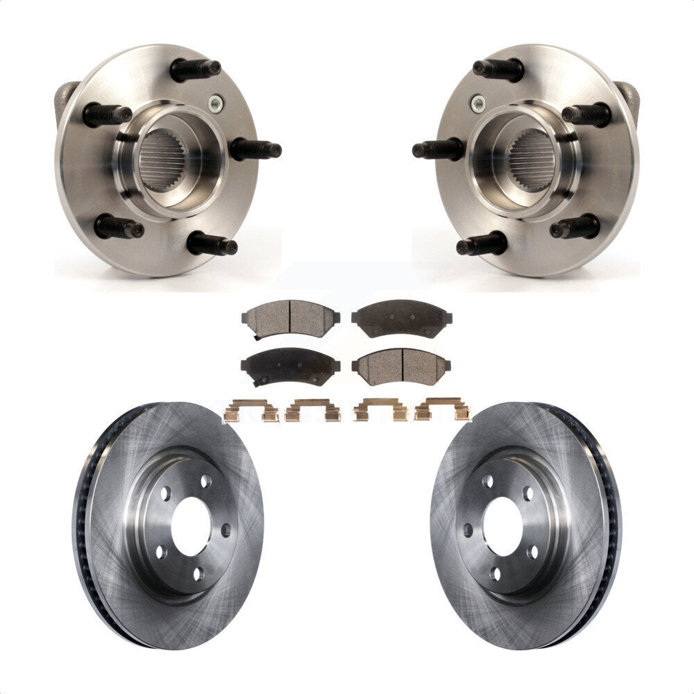 Hub Bearing Disc Brake Rotor Pad Front Kit For Pontiac Grand Prix Buick LaCrosse