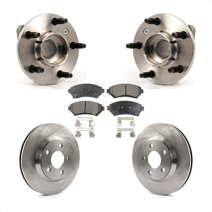 Hub Bearing Brake Rotor & Pad Front Kit For Chevrolet Impala Monte Carlo Non-ABS