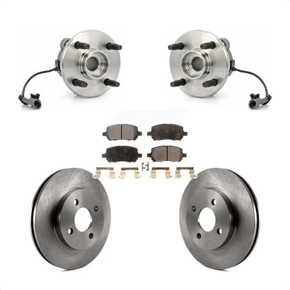 Hub Bearing Brake Rotor Pad Front Kit For Chevrolet Cobalt Pontiac G5 Saturn Ion
