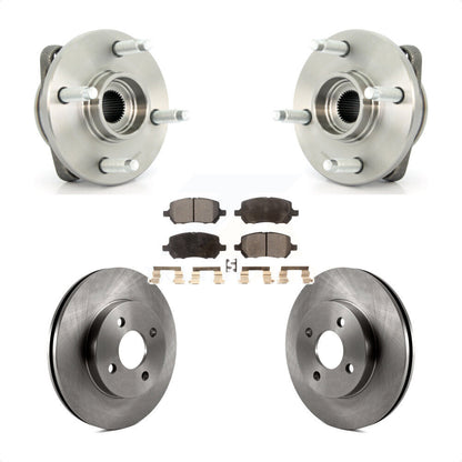 Hub Bearing Brake Rotor Pad Front Kit For Chevrolet Cobalt Pontiac G5 Saturn Ion