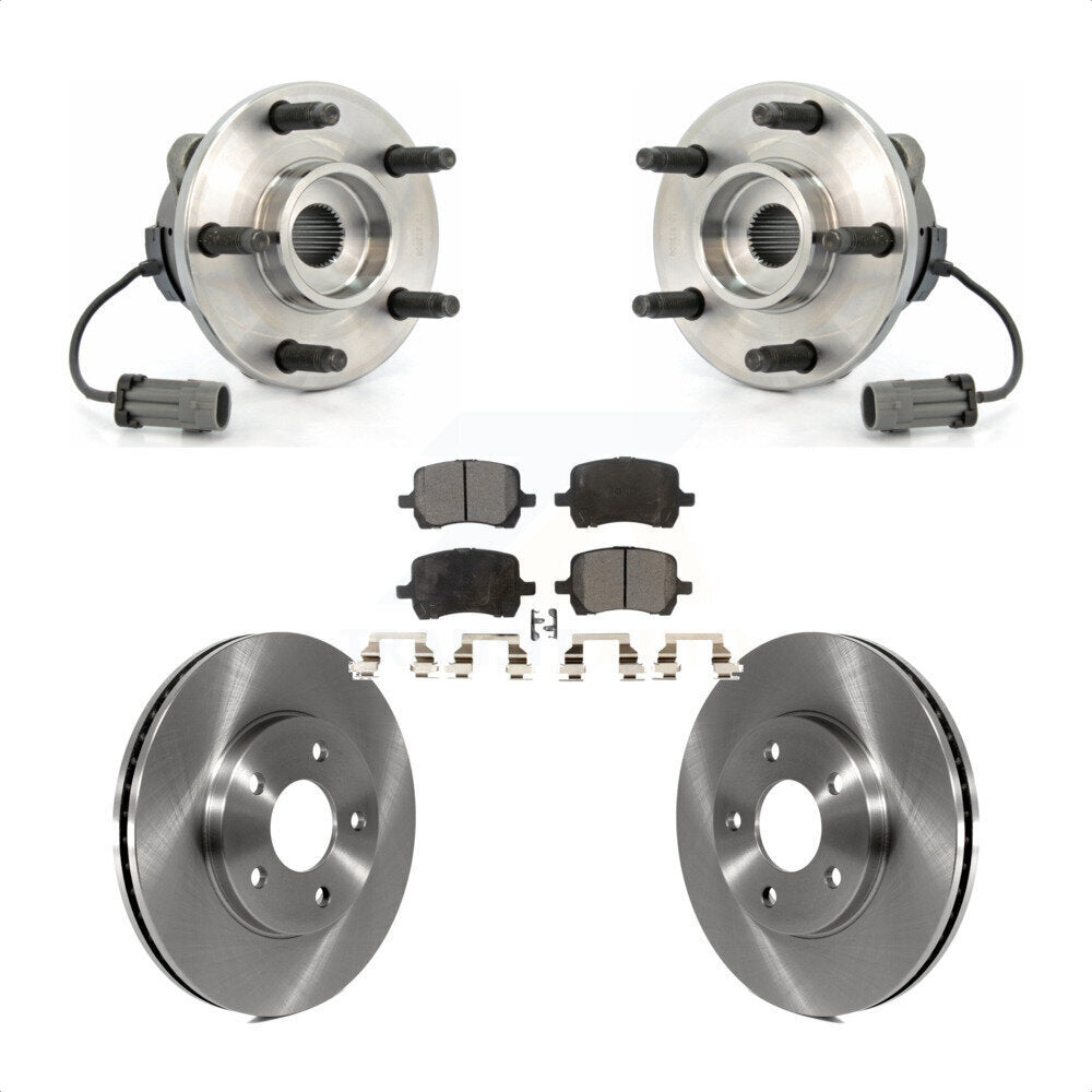 Hub Bearing Assembly Disc Brake Rotors And Pads Front Kit For Chevrolet HHR