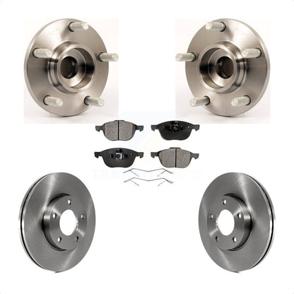 Hub Bearing Assembly Disc Brake Rotors And Pads Front Kit For Mazda 3 2.0L