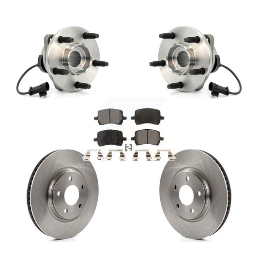 Hub Bearing Brake Rotor And Pad Front Kit For Chevrolet Malibu Pontiac G6 Saturn