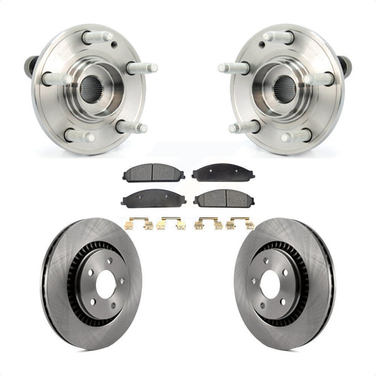 Hub Bearing Brake Rotor & Pad Front Kit For Ford Five Hundred Freestyle Taurus X