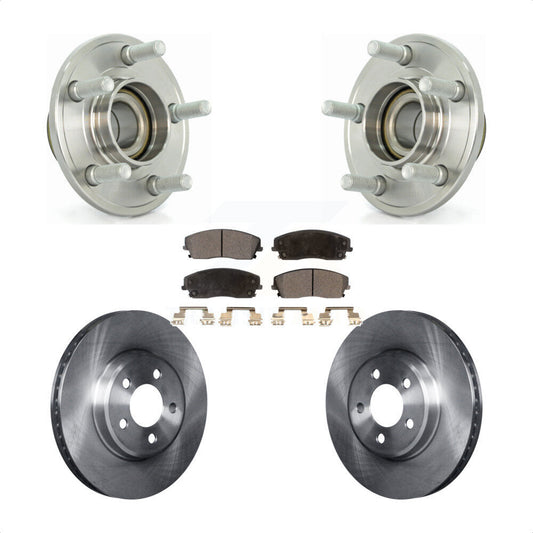 Hub Bearing Brake Rotor Pads Front Kit For Dodge Chrysler 300 Charger Challenger