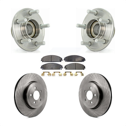 Hub Bearing Brake Rotor Pads Front Kit For Dodge Chrysler 300 Charger Challenger