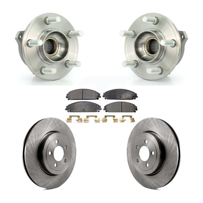 Hub Bearing Brake Rotor Pads Front Kit For Dodge Chrysler 300 Charger Challenger