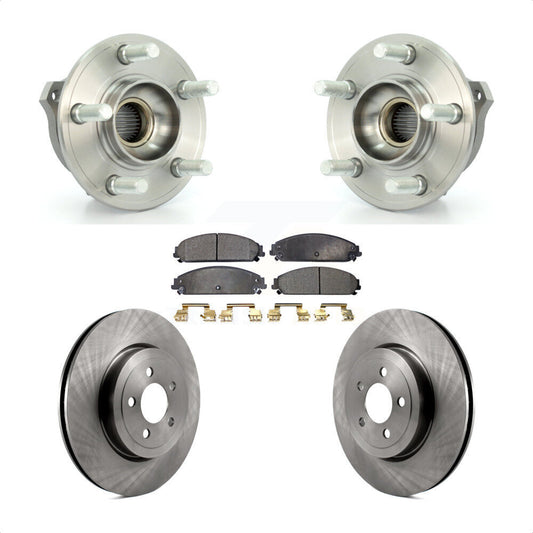 Hub Bearing Brake Rotor Pads Front Kit For Dodge Chrysler 300 Charger Challenger