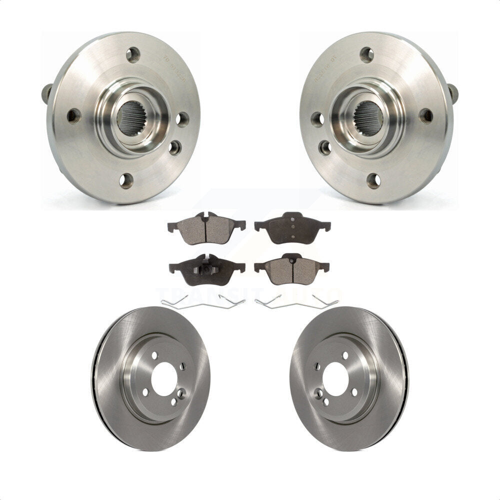 Hub Bearing Assembly Disc Brake Rotors And Pads Front Kit For Mini Cooper