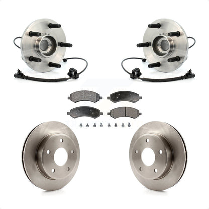 Hub Bearing Brake Rotor And Pad Front Kit For Dakota Dodge Ram Mitsubishi Raider