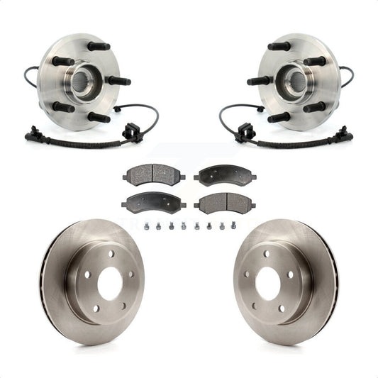 Hub Bearing Brake Rotor And Pad Front Kit For Dakota Dodge Ram Mitsubishi Raider